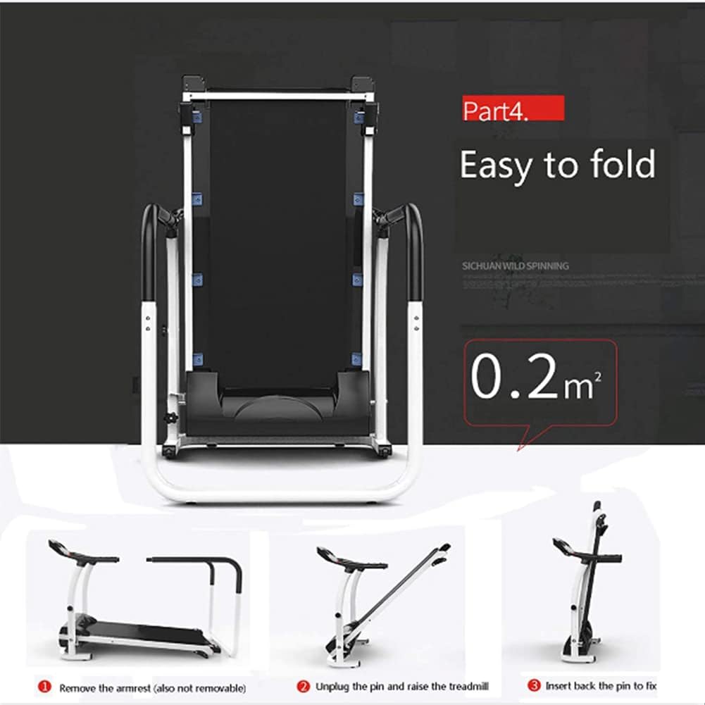 Treadmills for Home Portable Treadmill Compact Walking Running Machine Workout Electric Treadmill with LED Display Device Holder Home Gym Treadmill