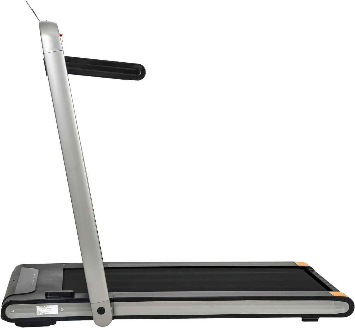 Modern 2 in 1 Under Desk Treadmill, 2.5HP Folding Electric Treadmill Walking Jogging Machine for Home Office with Remote Control, Black