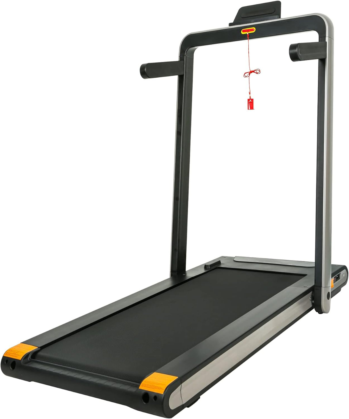 Modern 2 in 1 Under Desk Treadmill, 2.5HP Folding Electric Treadmill Walking Jogging Machine for Home Office with Remote Control, Black