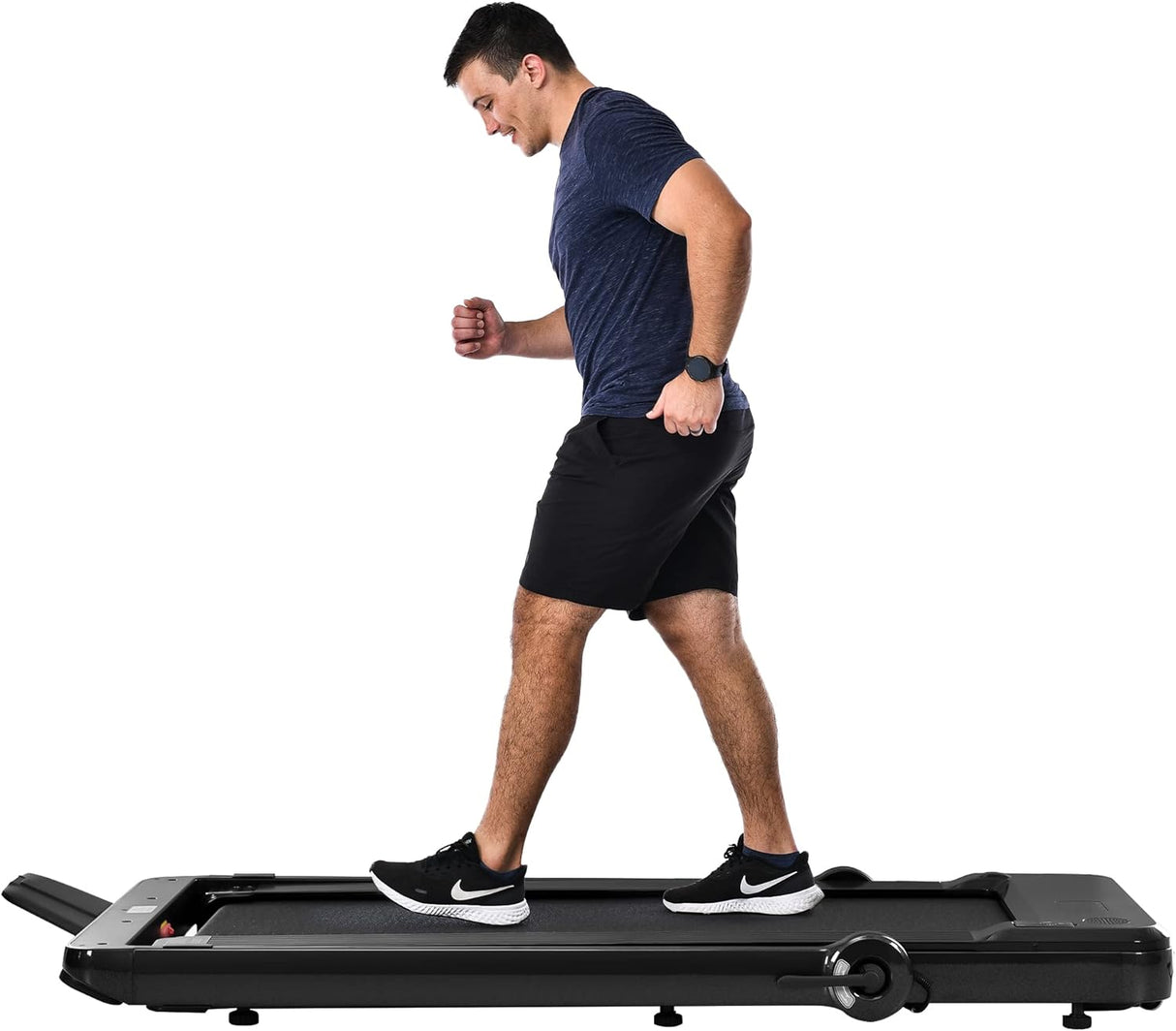 Folding Treadmill, Installation-Free Under Desk Electric Treadmill 2.5HP, with Bluetooth APP and speaker, Remote Control, Display, Walking Jogging Running Machine Fitness Equipment for Home Gym Office