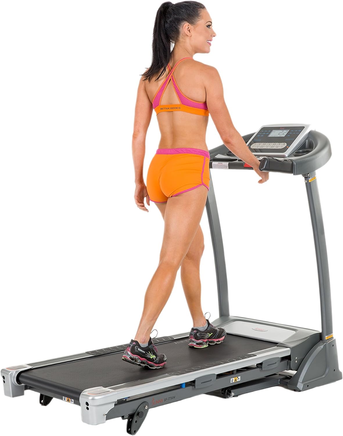 Sunny Health & Fitness SF-T7604 Motorized Treadmill, Grey