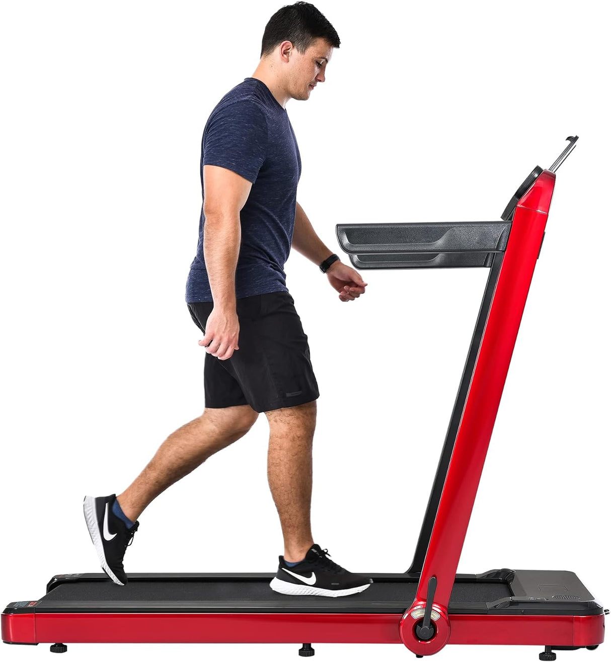 Folding Treadmill, Installation-Free Under Desk Electric Treadmill 2.5HP, with Bluetooth APP and speaker, Remote Control, Display, Walking Jogging Running Machine Fitness Equipment for Home Gym Office
