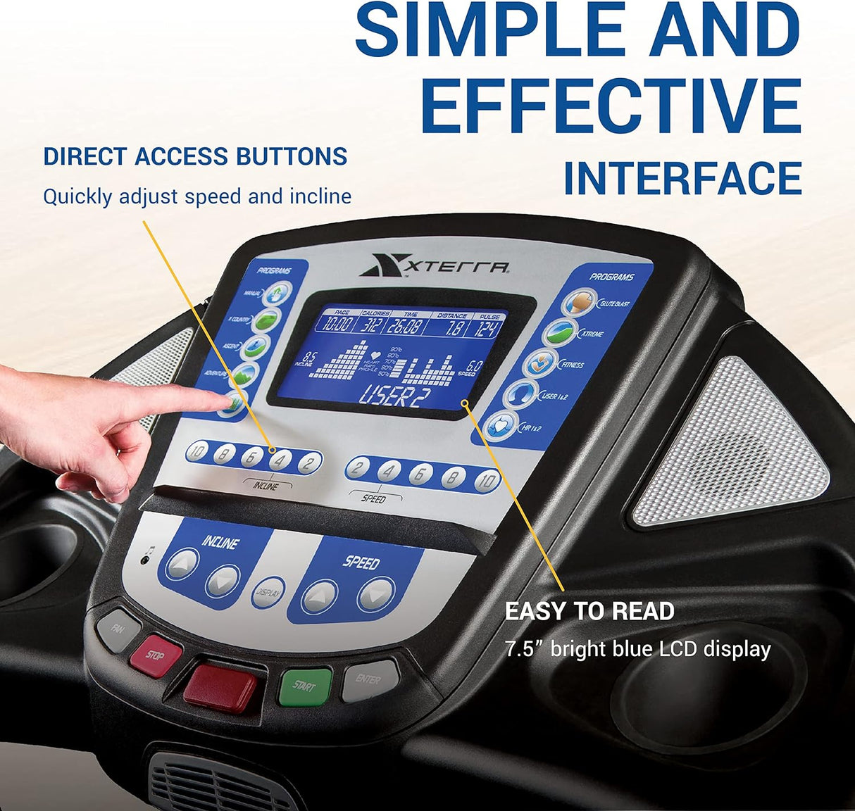 XTERRA Fitness Folding Treadmill