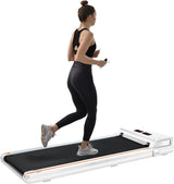 American Under Desk Treadmill 2.5HP Slim Walking Treadmill 265LBS - Electric Treadmill with APP Bluetooth Remote Control LED Display, Running Walking Jogging for Home Office Use (Installation Free)