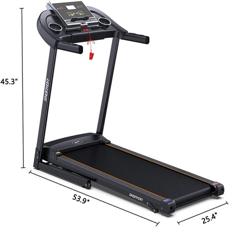 Modern Multi-Functional Folding Treadmill for Home Gym Exercise Electric Treadmill with 15% Incline Treadmill