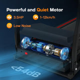 Folding Treadmills for Home - 3.5HP Portable Foldable with Incline, Electric Treadmill for Running Walking Jogging Exercise with 12 Preset Programs, Indoor Workout Training Space Save Apartment,APP