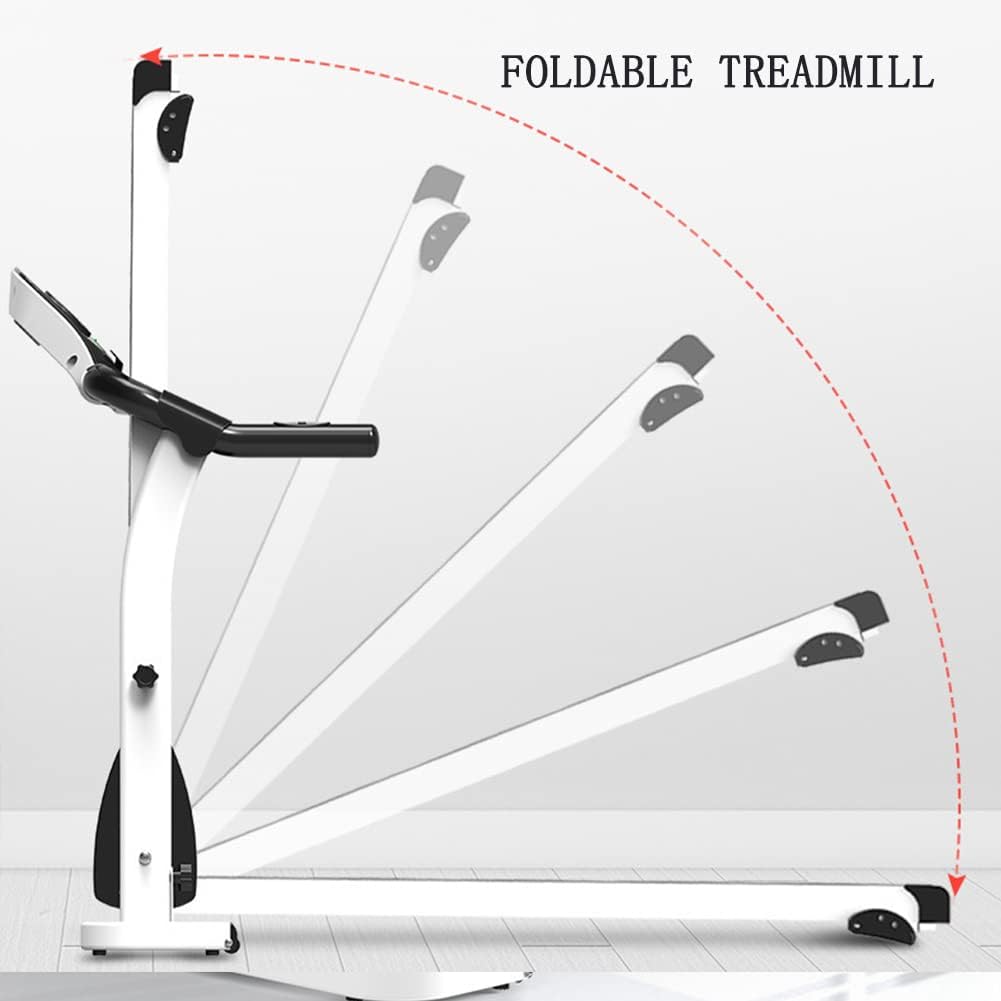 Folding Treadmill for Home Portable Electric Treadmill Running Exercise Machine Compact Treadmill Foldable for Home Gym Fitness Workout Jogging Walking