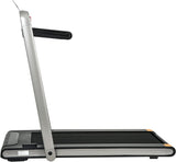 Modern 2 in 1 Under Desk Treadmill, 2.5HP Folding Electric Treadmill Walking Jogging Machine for Home Office with Remote Control, Black