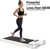 American Under Desk Treadmill 2.5HP Slim Walking Treadmill 265LBS - Electric Treadmill with APP Bluetooth Remote Control LED Display, Running Walking Jogging for Home Office Use (Installation Free)