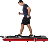 Folding Treadmill, Installation-Free Under Desk Electric Treadmill 2.5HP, with Bluetooth APP and speaker, Remote Control, Display, Walking Jogging Running Machine Fitness Equipment for Home Gym Office