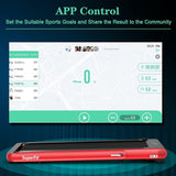 GYMAX Under Desk Folding Treadmill, 4.75HP 2 in 1 Running Walking Machine with Heart Rate Control, APP Control, LED Touch Screen and Remote, Luxury Treadmill for Home/Gym