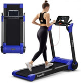 2.25 HP Electric Motorized Folding Running Treadmill Machine with LED Display-Black - Grimbo Sports