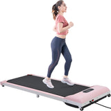Modern 2 in 1 Under Desk Electric Treadmill 2.5HP, with Bluetooth APP and Speaker, Remote Control, Display, Walking Jogging Running Machine Fitness Equipment for Home Gym Office