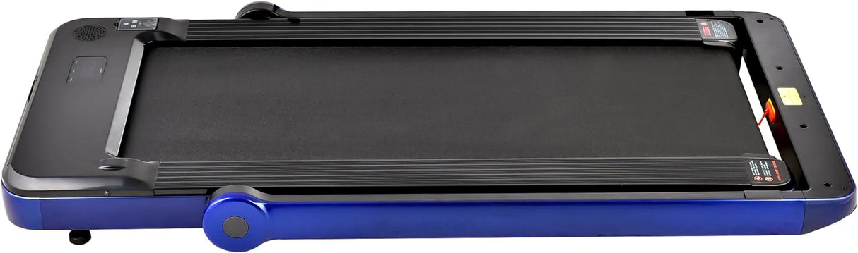 Folding Treadmill, Installation-Free Under Desk Electric Treadmill 2.5HP, with Bluetooth APP and speaker, Remote Control, Display, Walking Jogging Running Machine Fitness Equipment for Home Gym Office