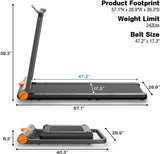 KingSmith WalkingPad MC11 Folding Treadmill 2 in 1 Walking Pad Under Desk Foldable Walking and Running Treadmills for Office and Home No Installation Required 1-7.5mph