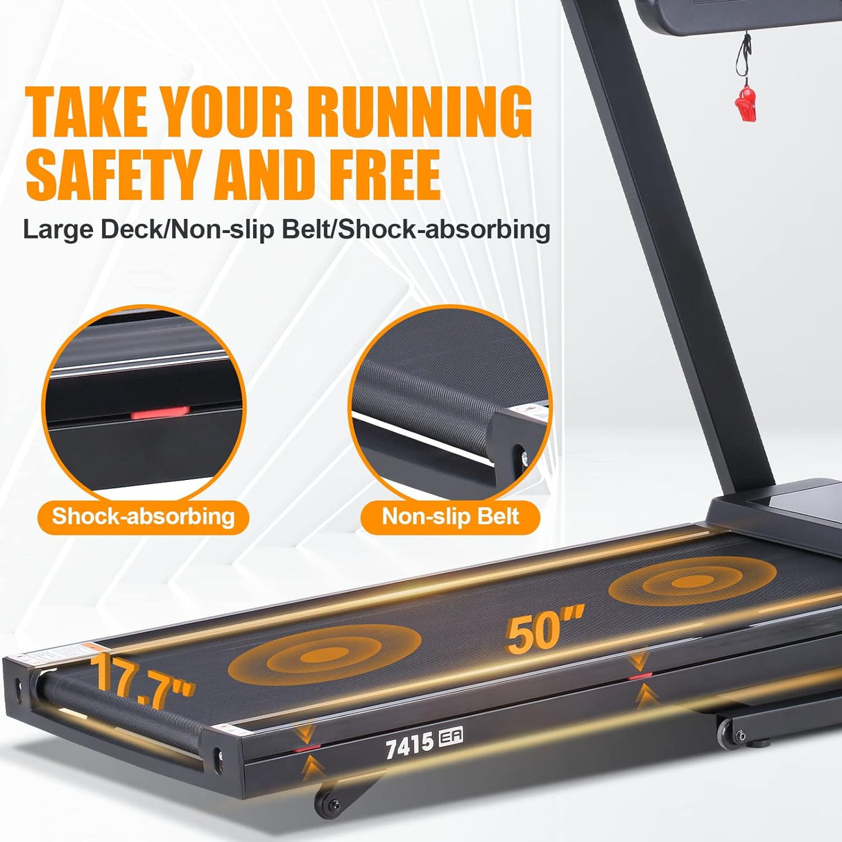 RUNOW Incline Treadmill, Perfect as Treadmills for Home Walking and Running, Foldable Treadmill Support Bluetooth and Customized Programs, Easy Assembly Exercise Machine