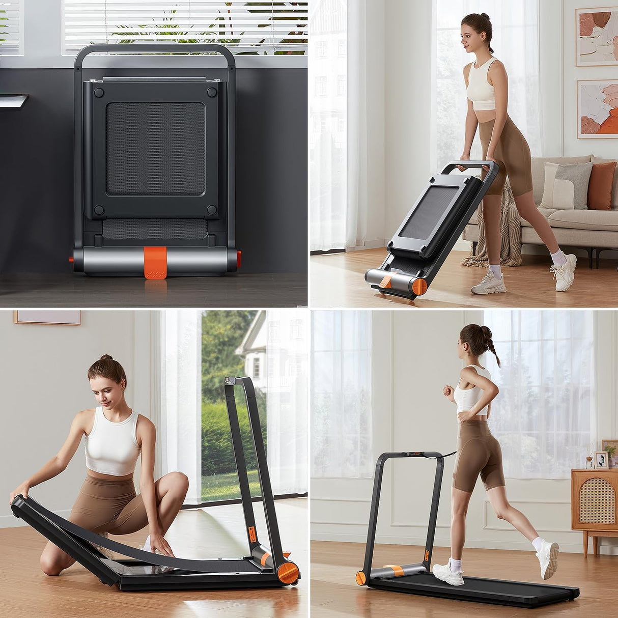 KingSmith WalkingPad MC11 Folding Treadmill 2 in 1 Walking Pad Under Desk Foldable Walking and Running Treadmills for Office and Home No Installation Required 1-7.5mph