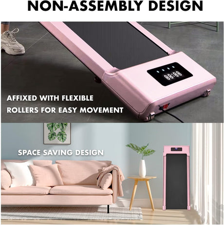 Running Machines Treadmill,Electric Mini Indoor Walking Fitness Equipment,Folding Treadmill,Adjustable Speed,LCD Screen,Treadmill Walking for Home and Office