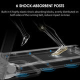 2.5HP Treadmill Electric Motorized Walking and Jogging Running Machine with Heart Pulse Monitor and Speaker, Treadmill for Home Gym with 12 Pre Set Programs,300lbs Max