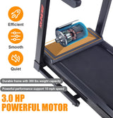 RUNOW Incline Treadmill, Perfect as Treadmills for Home Walking and Running, Foldable Treadmill Support Bluetooth and Customized Programs, Easy Assembly Exercise Machine