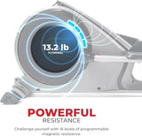 Sunny Health & Fitness Elliptical Cross Trainer Exercise Machine, Full Body Low-Impact and 24-Unique Workout Modes with Optional Exclusive SunnyFit App and Enhanced Bluetooth Connectivity