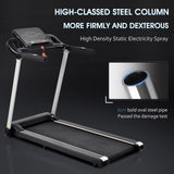 2.5HP Treadmill Electric Motorized Walking and Jogging Running Machine with Heart Pulse Monitor and Speaker, Treadmill for Home Gym with 12 Pre Set Programs,300lbs Max