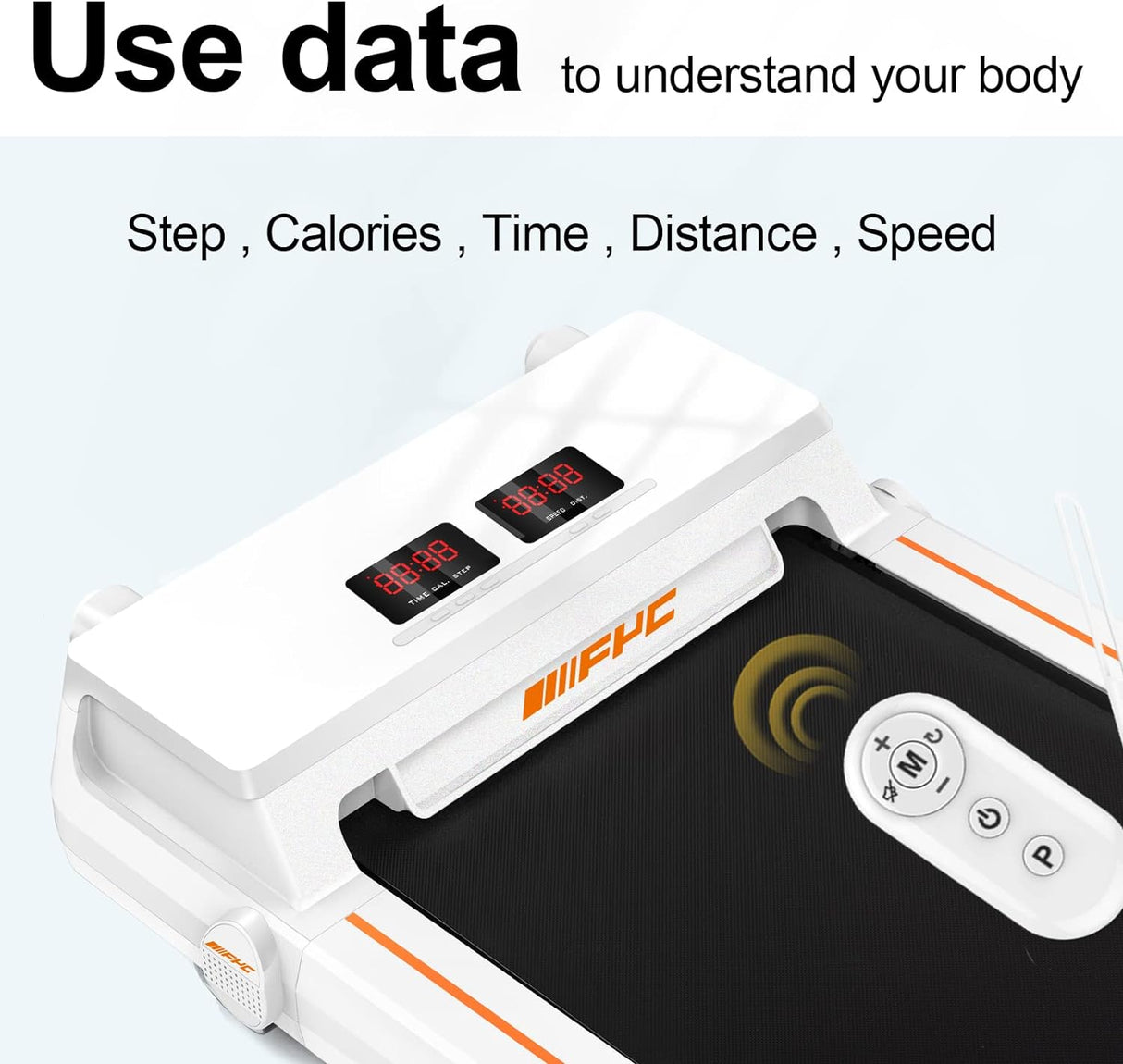 American Under Desk Treadmill 2.5HP Slim Walking Treadmill 265LBS - Electric Treadmill with APP Bluetooth Remote Control LED Display, Running Walking Jogging for Home Office Use (Installation Free)