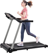 2.5HP Treadmill Electric Motorized Walking and Jogging Running Machine with Heart Pulse Monitor and Speaker, Treadmill for Home Gym with 12 Pre Set Programs,300lbs Max