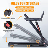 RUNOW Incline Treadmill, Perfect as Treadmills for Home Walking and Running, Foldable Treadmill Support Bluetooth and Customized Programs, Easy Assembly Exercise Machine