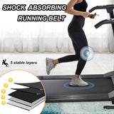 Modern Folding Treadmills for Home, Foldable Electric Treadmill with LCD Display, Lightweight Compact Treadmill Fitness Running Walking Jogging Exercise for Home Office Apartment Saver Space