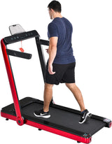 Folding Treadmill, Installation-Free Under Desk Electric Treadmill 2.5HP, with Bluetooth APP and speaker, Remote Control, Display, Walking Jogging Running Machine Fitness Equipment for Home Gym Office