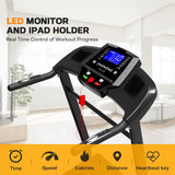Folding Treadmills for Home - 3.5HP Portable Foldable with Incline, Electric Treadmill for Running Walking Jogging Exercise with 12 Preset Programs, Indoor Workout Training Space Save Apartment,APP