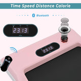 Modern 2 in 1 Under Desk Electric Treadmill 2.5HP, with Bluetooth APP and Speaker, Remote Control, Display, Walking Jogging Running Machine Fitness Equipment for Home Gym Office