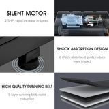 2.5HP Treadmill Electric Motorized Walking and Jogging Running Machine with Heart Pulse Monitor and Speaker, Treadmill for Home Gym with 12 Pre Set Programs,300lbs Max