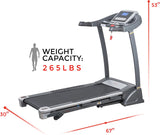 Sunny Health & Fitness SF-T7604 Motorized Treadmill, Grey