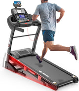 Winfita Foldable Treadmill with 15% Auto Incline, 10 MPH, 300 LB Capacity, Bluetooth & APP, Pause Function, USB Charging, Tablet Holder, 68 Programs Running Machine for Home