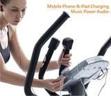 GOELLIPTICAL V-450X Standard Stride 18” Programmable Elliptical Exercise Cross Trainer with Adjustable Arms and Pedals and HRC Control Program for Cardio Fitness Strength Conditioning Workout