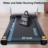 BORGUSI Auto Incline Treadmill, 300/350LBS Capacity, 17.5"/20" Wide Electric Folding Treadmill Max 8.5/10 MPH Speed, Running Machine with Bluetooth Speaker
