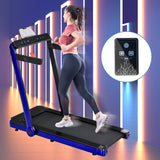 Folding Treadmill, Installation-Free Under Desk Electric Treadmill 2.5HP, with Bluetooth APP and speaker, Remote Control, Display, Walking Jogging Running Machine Fitness Equipment for Home Gym Office