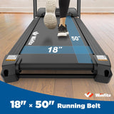 Winfita Foldable Treadmill with 15% Auto Incline, 10 MPH, 300 LB Capacity, Bluetooth & APP, Pause Function, USB Charging, Tablet Holder, 68 Programs Running Machine for Home