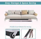 Modern 2 in 1 Under Desk Electric Treadmill 2.5HP, with Bluetooth APP and Speaker, Remote Control, Display, Walking Jogging Running Machine Fitness Equipment for Home Gym Office